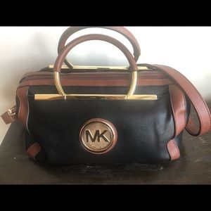 Black and Brown MK Michael Kors Bag
